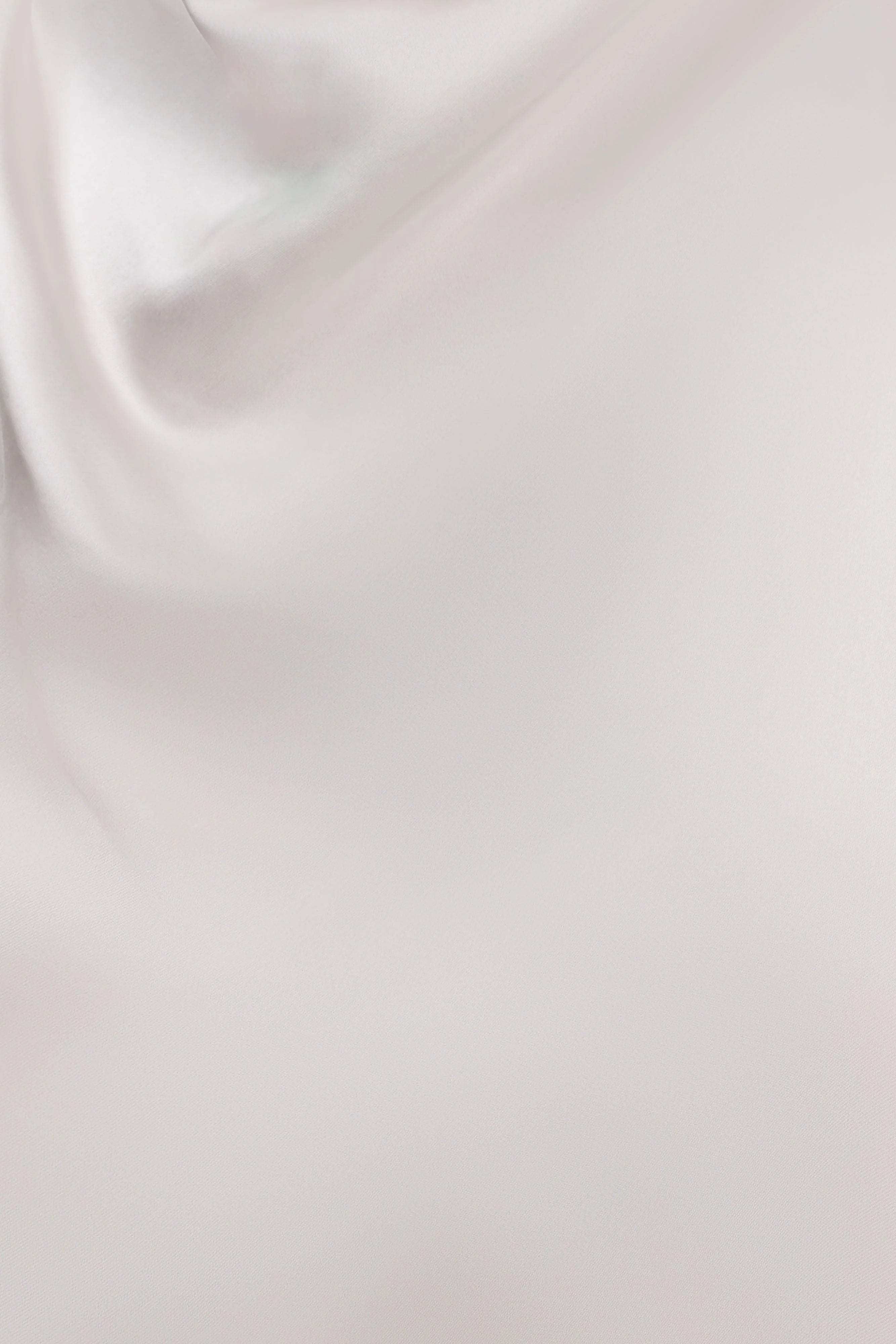 Sydney Asymmetrical Satin Halter Top - Ivory