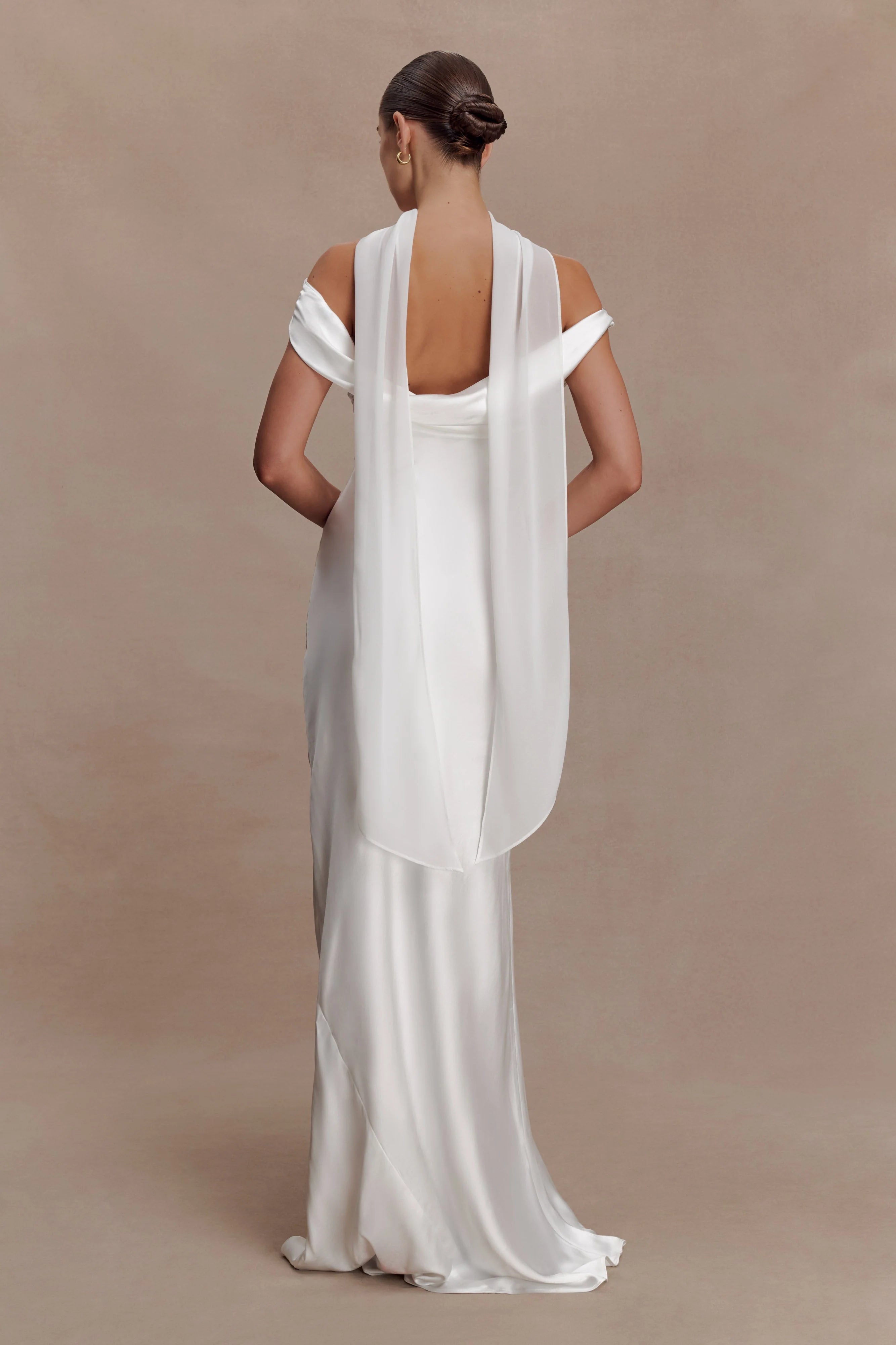 Marla Chiffon Scarf - Ivory
